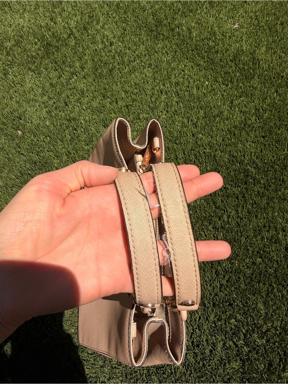 Michael Kors Champagne Chain-Handle Tote Bag